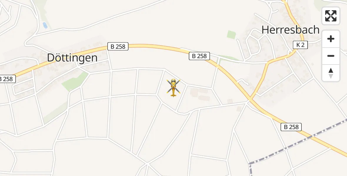 Flugroute Ambulanzhubschrauber Herresbach - Herresbach, 28 Mai 2026, 18:15