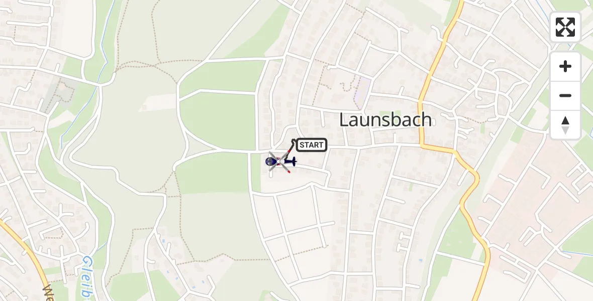 Flugroute Polizeihubschrauber Wettenberg - Wettenberg, 28 Mai 2026, 21:04