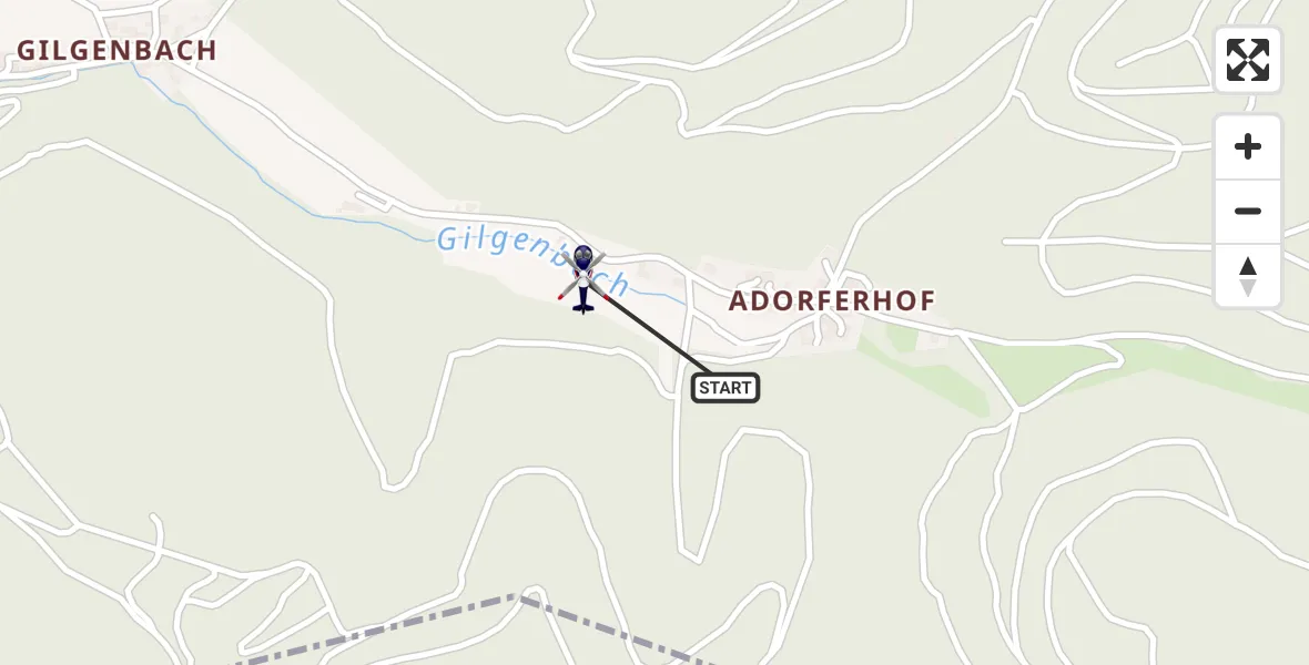 Flugroute Polizeihubschrauber Leimbach - Leimbach, 29 Mai 2026, 08:01
