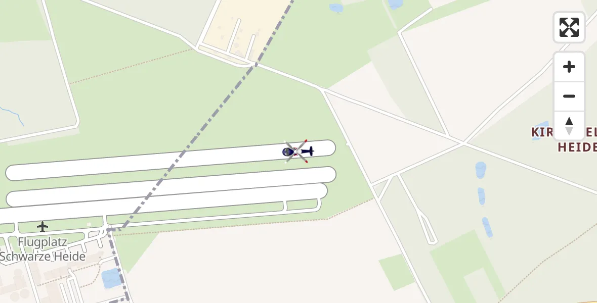 Flugroute Polizeihubschrauber Bottrop - Bottrop, 29 Mai 2026, 09:53