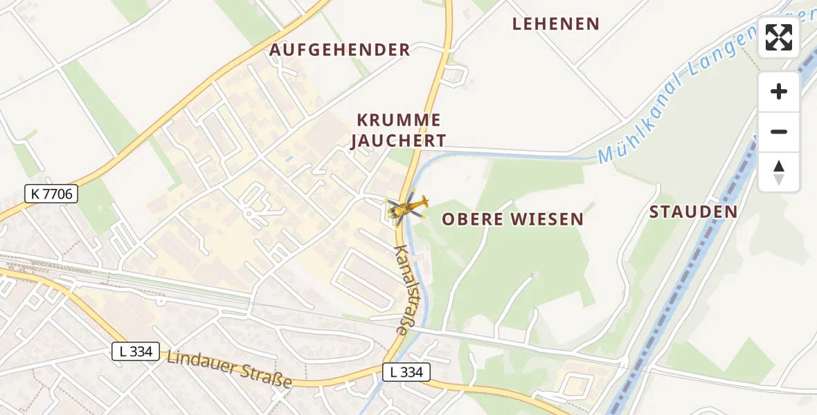Flugroute Rettungshubschrauber Langenargen - Langenargen, 29 Mai 2026, 11:11