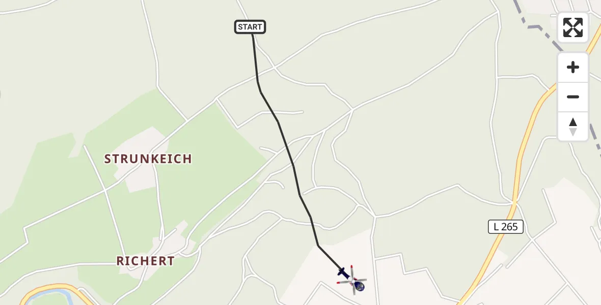 Flugroute Polizeihubschrauber Puderbach - Puderbach, 29 Mai 2026, 14:01