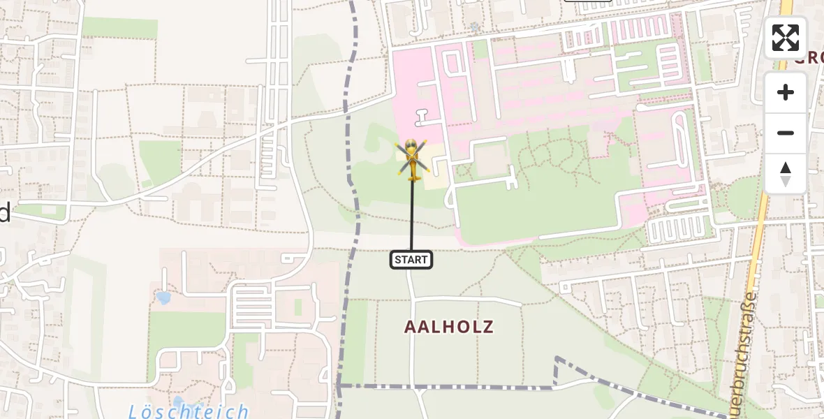 Flugroute Rettungshubschrauber DRF Air Rescue München Hubschrauberlandeplatz - DRF Air Rescue München Hubschrauberlandeplatz, 29 Mai 2026, 19:00