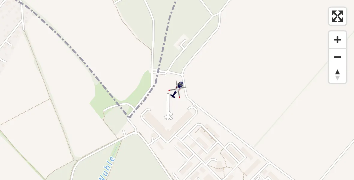 Flugroute Polizeihubschrauber Ahrensfelde Hubschrauberlandeplatz - Ahrensfelde Hubschrauberlandeplatz, 30 Mai 2026, 03:45