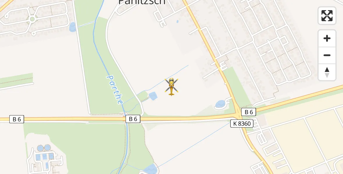 Flugroute Rettungshubschrauber Borsdorf - Borsdorf, 30 Mai 2026, 16:29