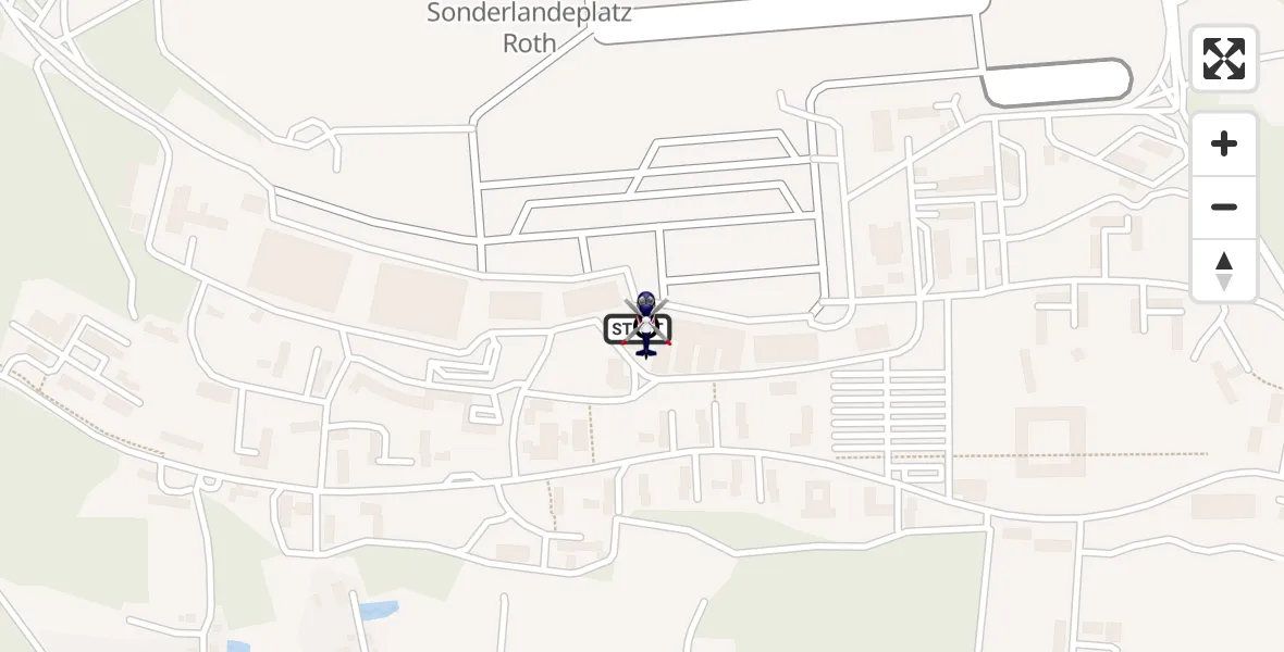 Flugroute Polizeihubschrauber Roth - Flugplatz Roth, 31 Mai 2026, 05:00