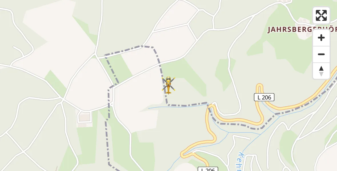 Flugroute Ambulanzhubschrauber Brodenbach - Brodenbach, 31 Mai 2026, 07:42