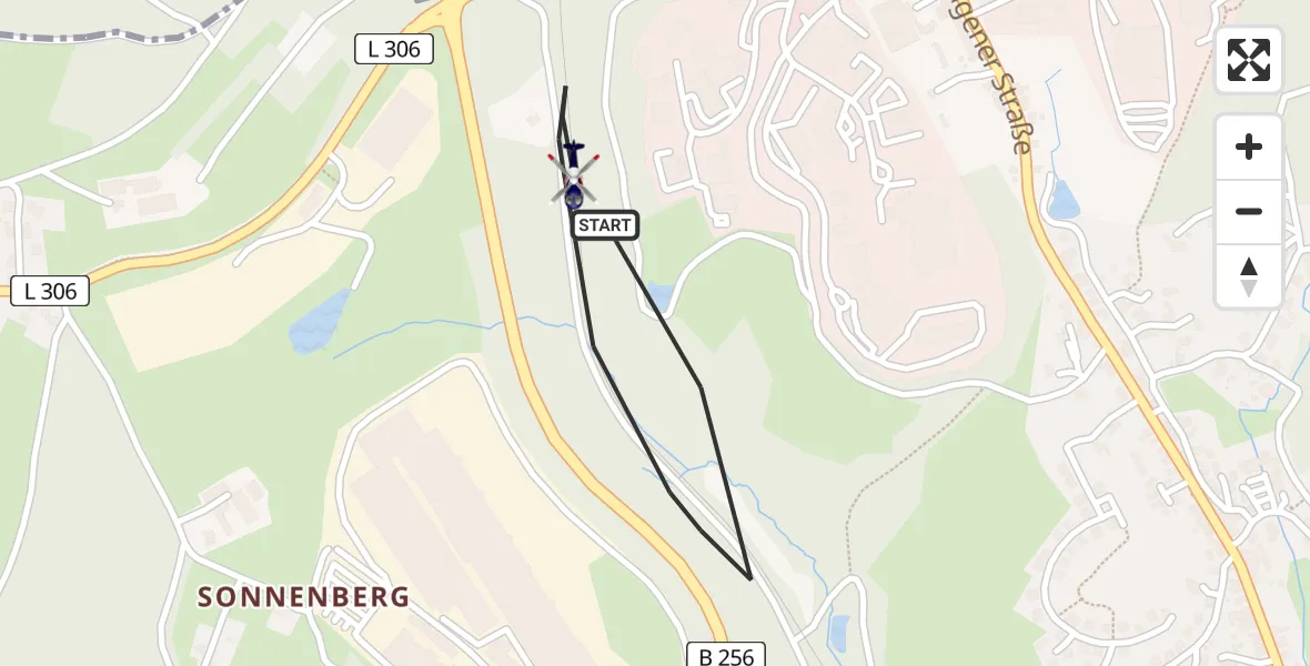 Flugroute Polizeihubschrauber Gummersbach - Gummersbach, 31 Mai 2026, 18:26