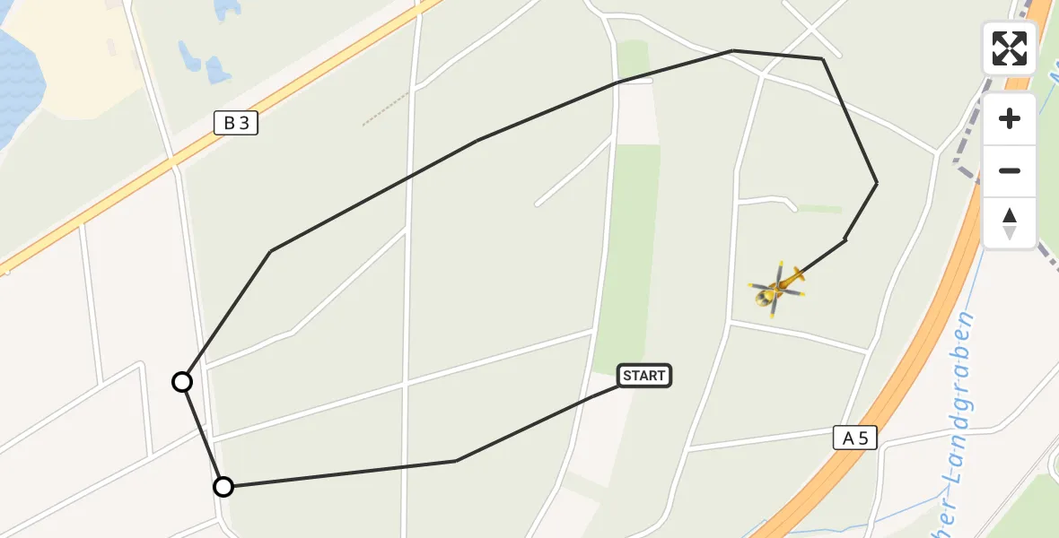 Flugroute Ambulanzhubschrauber Malsch - Malsch, 01 Juni 2026, 10:33