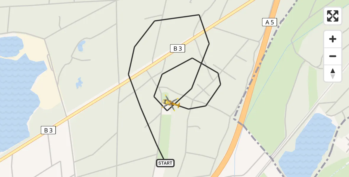 Flugroute Ambulanzhubschrauber Malsch - Malsch, 01 Juni 2026, 12:54