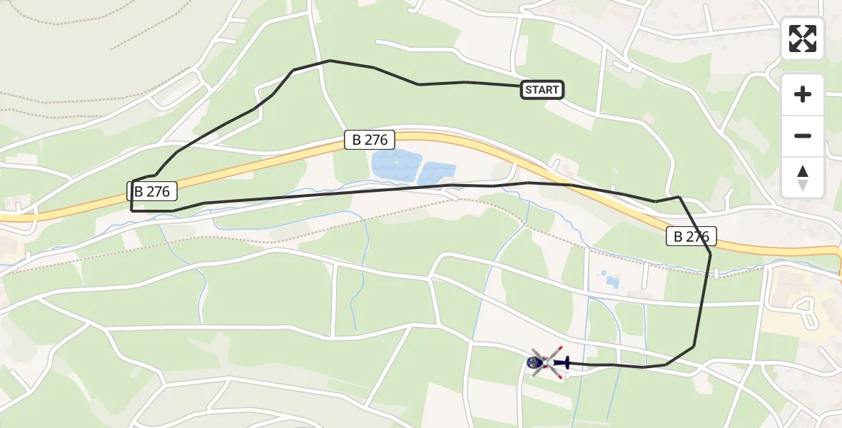 Flugroute Polizeihubschrauber Biebergemünd - Biebergemünd, 01 Juni 2026, 14:29