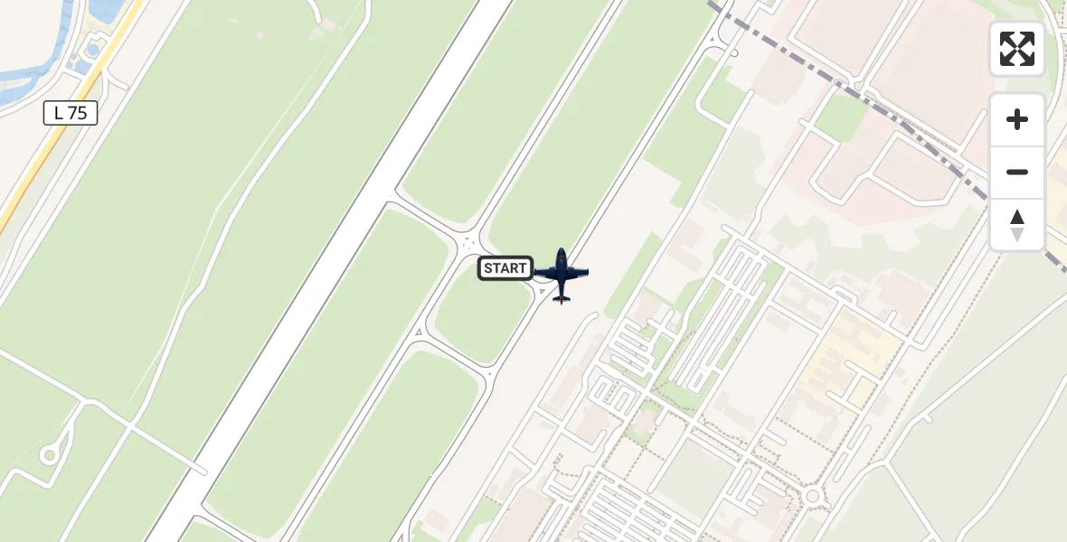 Flugroute Polizeiflugzeug Karlsruhe Baden-Baden Flughafen - Karlsruhe Baden-Baden Flughafen, 02 Juni 2026, 11:21