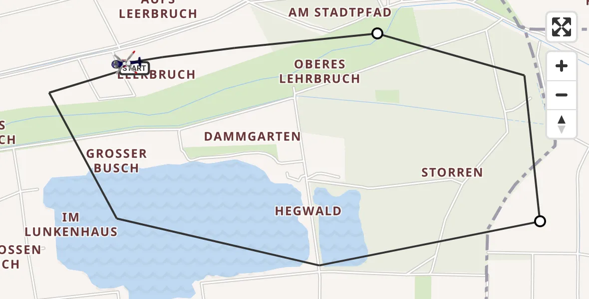 Flugroute Polizeihubschrauber Riedstadt - Riedstadt, 02 Juni 2026, 11:23