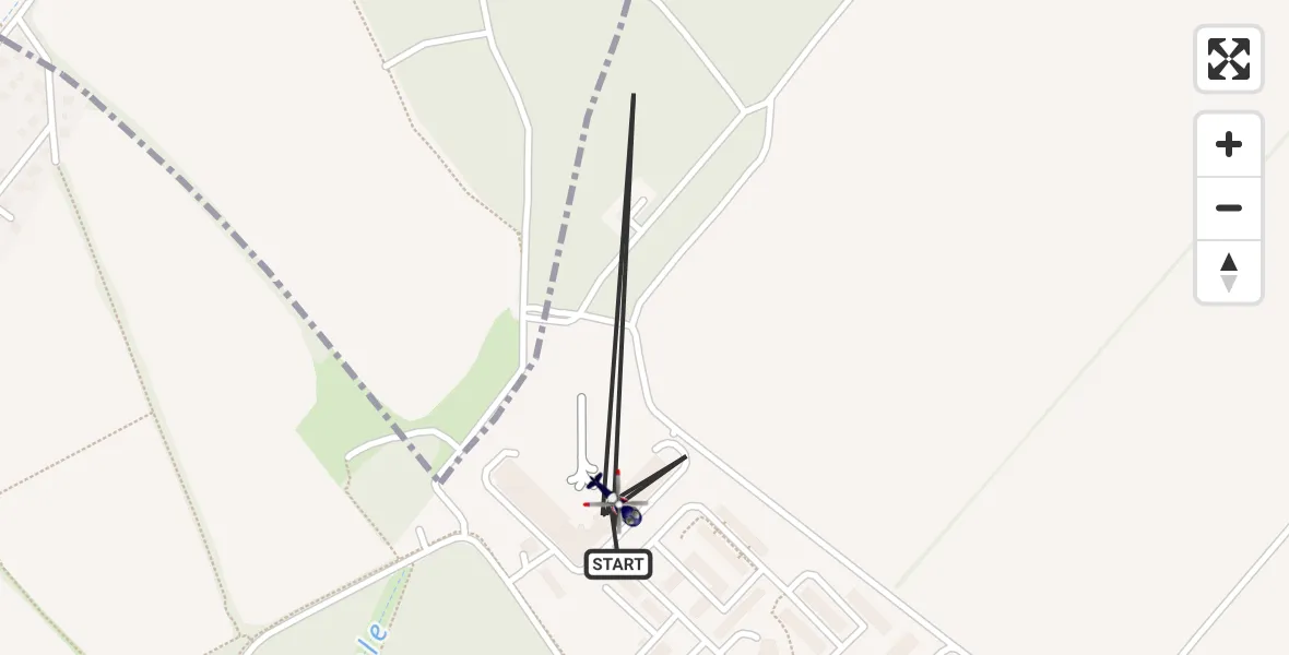 Flugroute Polizeihubschrauber Ahrensfelde Hubschrauberlandeplatz - Ahrensfelde Hubschrauberlandeplatz, 02 Juni 2026, 11:32