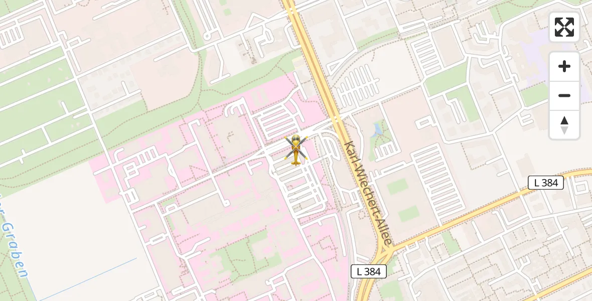 Flugroute Rettungshubschrauber Hannover Luftrettung Hubschrauberlandeplatz (Christoph 4) - Hannover Luftrettung Hubschrauberlandeplatz (Christoph 4), 02 Juni 2026, 16:46
