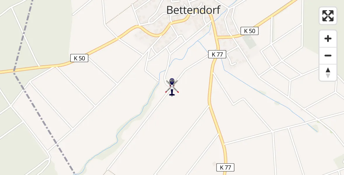Flugroute Polizeihubschrauber Bettendorf - Bettendorf, 02 Juni 2026, 18:39