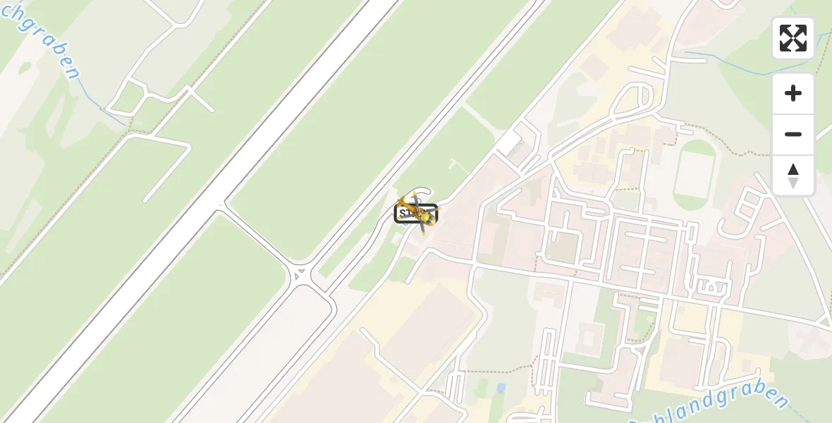 Flugroute Rettungshubschrauber Dresden Bundespolizei Hubschrauberlandeplatz - Dresden Bundespolizei Hubschrauberlandeplatz, 03 Juni 2026, 08:03