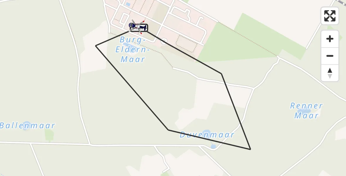 Flugroute Polizeihubschrauber Swisttal - Swisttal, 03 Juni 2026, 08:09
