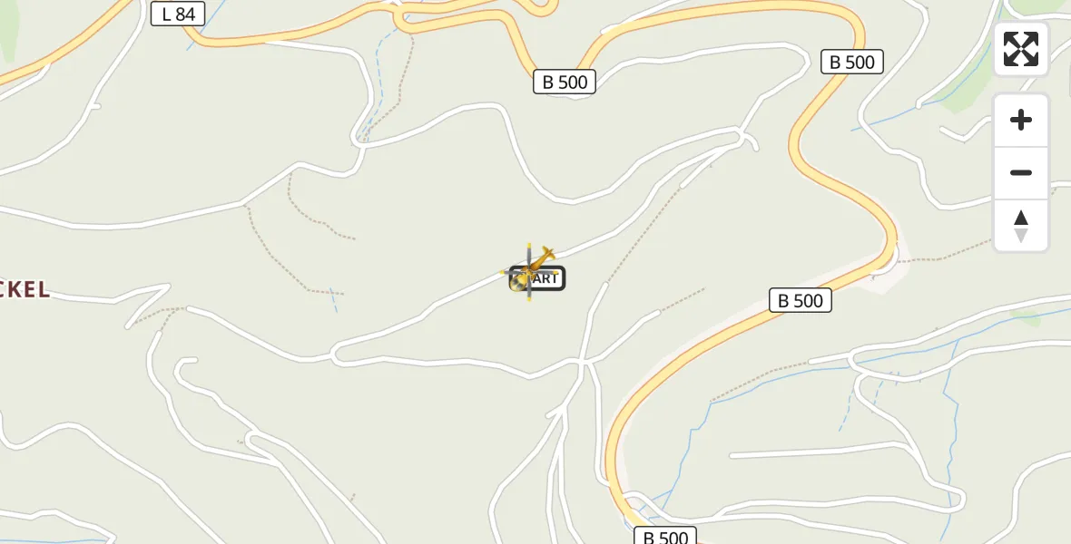 Flugroute Ambulanzhubschrauber Baden-Baden - Baden-Baden, 03 Juni 2026, 11:27