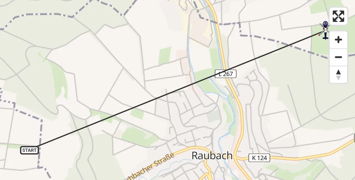 Flugroute Polizeihubschrauber Harschbach - Hanroth, 03 Juni 2026, 11:54