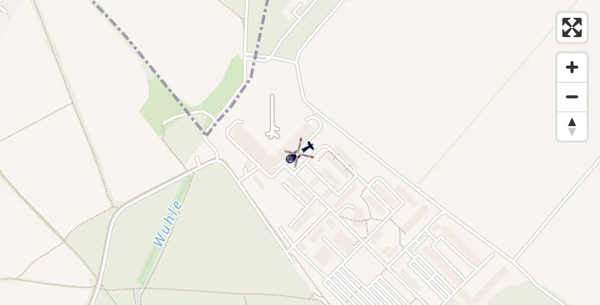 Flugroute Polizeihubschrauber Ahrensfelde Hubschrauberlandeplatz - Ahrensfelde Hubschrauberlandeplatz, 03 Juni 2026, 11:59