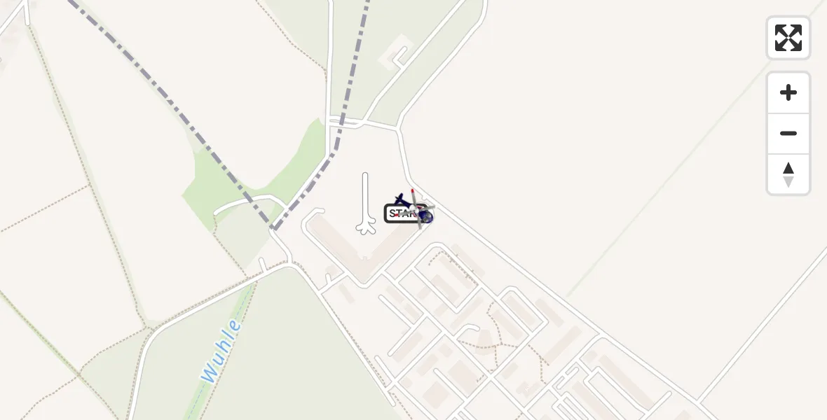 Flugroute Polizeihubschrauber Ahrensfelde Hubschrauberlandeplatz - Ahrensfelde Hubschrauberlandeplatz, 03 Juni 2026, 12:06