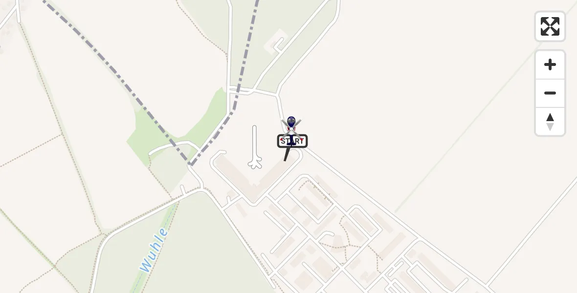 Flugroute Polizeihubschrauber Ahrensfelde Hubschrauberlandeplatz - Ahrensfelde Hubschrauberlandeplatz, 03 Juni 2026, 12:38