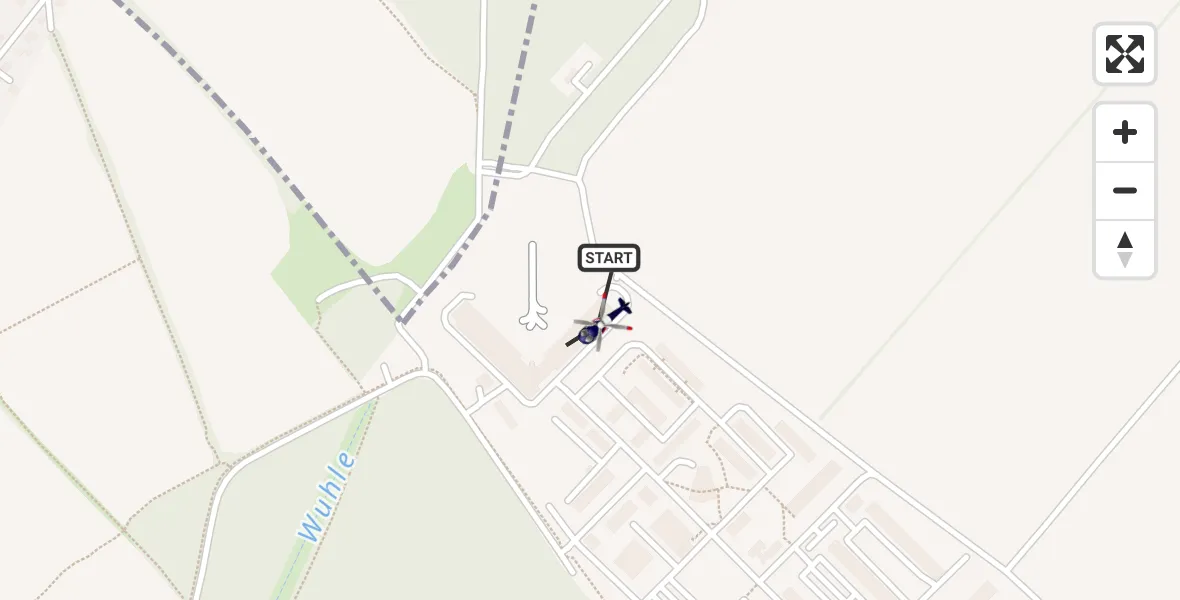 Flugroute Polizeihubschrauber Ahrensfelde Hubschrauberlandeplatz - Ahrensfelde Hubschrauberlandeplatz, 03 Juni 2026, 12:41