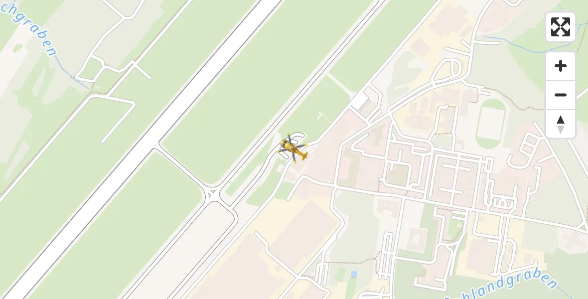 Flugroute Rettungshubschrauber Dresden Bundespolizei Hubschrauberlandeplatz - Dresden Bundespolizei Hubschrauberlandeplatz, 03 Juni 2026, 12:42