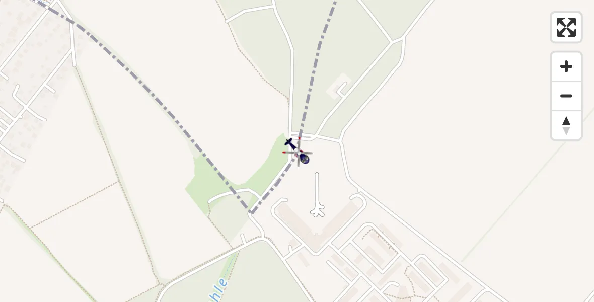 Flugroute Polizeihubschrauber Ahrensfelde Hubschrauberlandeplatz - Ahrensfelde Hubschrauberlandeplatz, 03 Juni 2026, 18:29