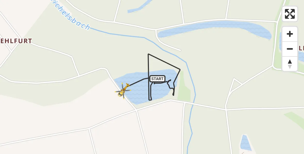 Flugroute Ambulanzhubschrauber Hördt - Hördt, 04 Juni 2026, 08:21
