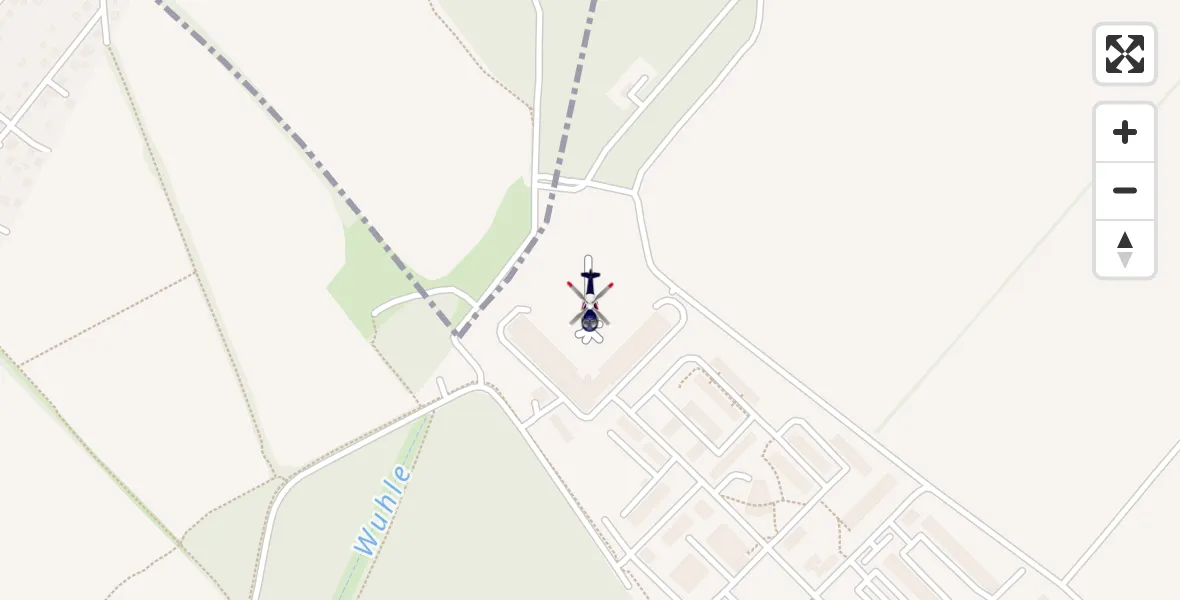 Flugroute Polizeihubschrauber Ahrensfelde Hubschrauberlandeplatz - Ahrensfelde Hubschrauberlandeplatz, 04 Juni 2026, 13:28