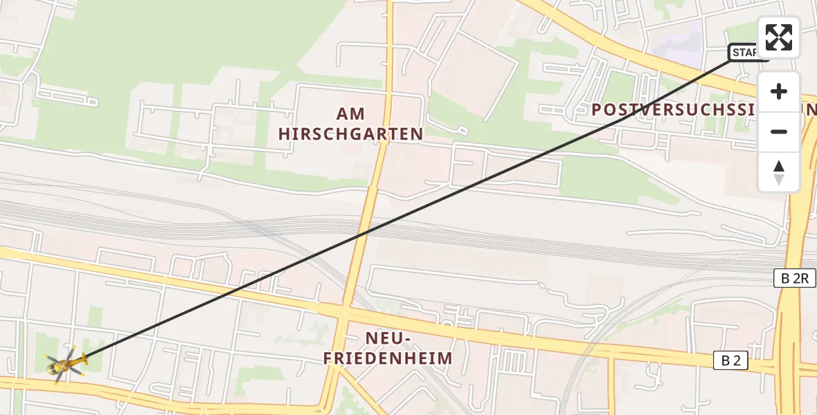 Flugroute Rettungshubschrauber München - München, 04 Juni 2026, 18:30