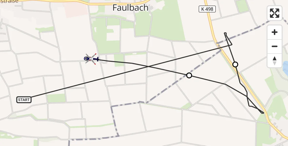 Flugroute Polizeihubschrauber Hadamar - Hadamar, 04 Juni 2026, 20:35