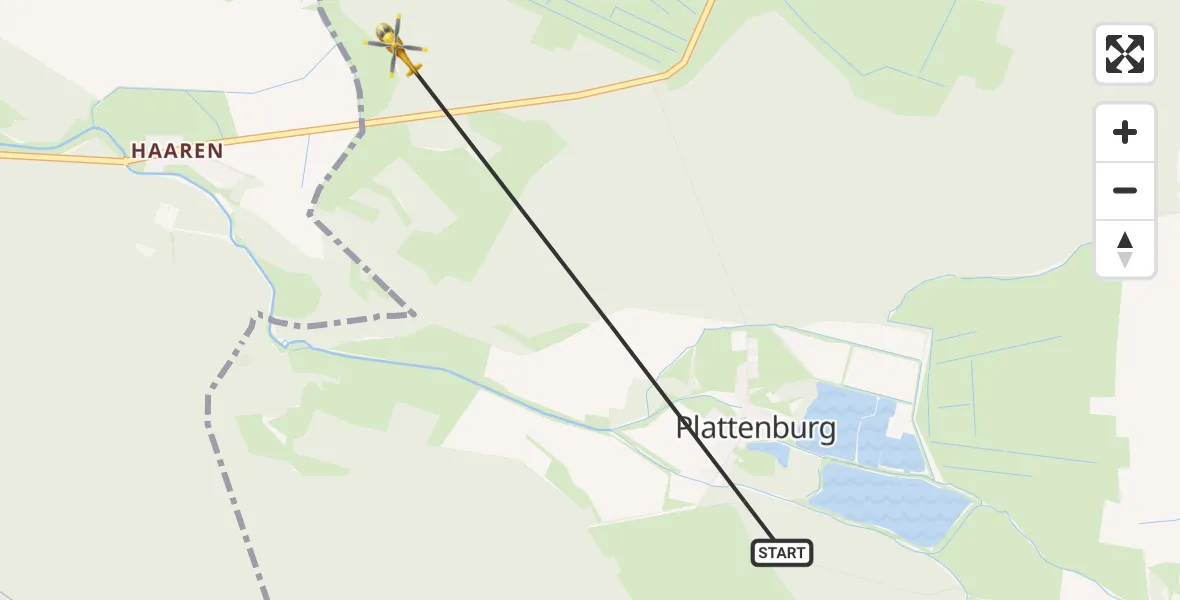 Flugroute Rettungshubschrauber Plattenburg - Plattenburg, 05 Juni 2026, 06:48