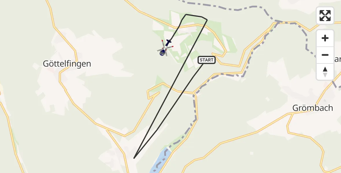Flugroute Polizeihubschrauber Seewald - Seewald, 05 Juni 2026, 09:41