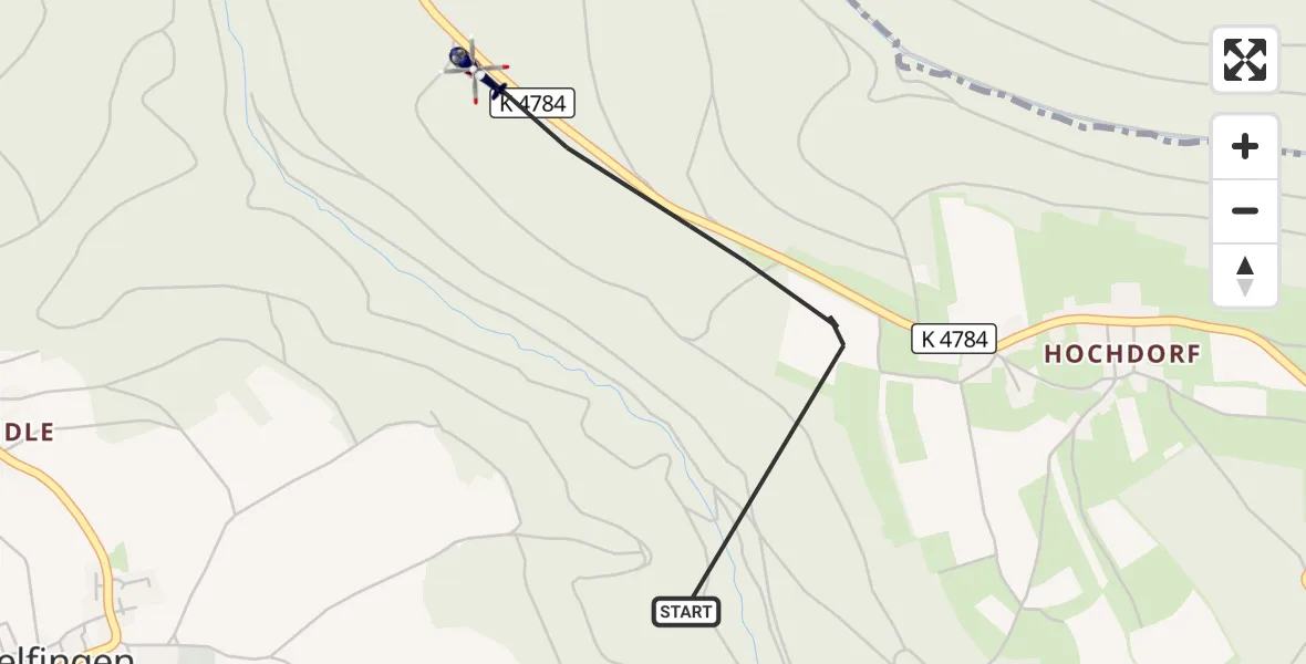 Flugroute Polizeihubschrauber Seewald - Seewald, 05 Juni 2026, 10:05