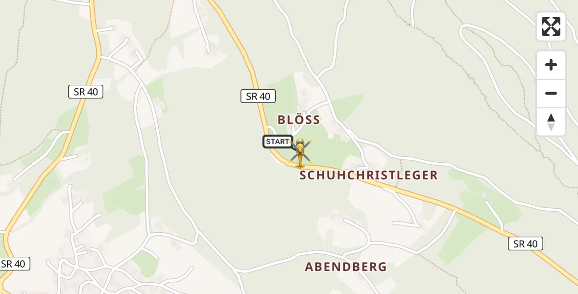 Flugroute Rettungshubschrauber Haibach - Haibach, 05 Juni 2026, 14:15