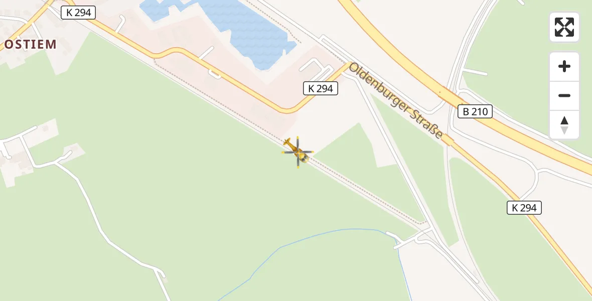 Flugroute Rettungshubschrauber Schortens - Schortens, 05 Juni 2026, 16:18