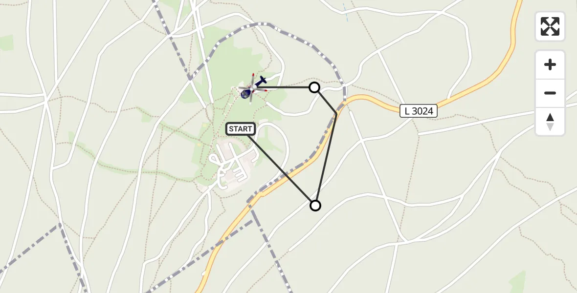 Flugroute Polizeihubschrauber Schmitten im Taunus - Schmitten im Taunus, 05 Juni 2026, 16:29