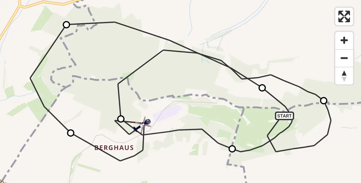 Flugroute Polizeihubschrauber Röckingen - Gerolfingen, 05 Juni 2026, 17:44