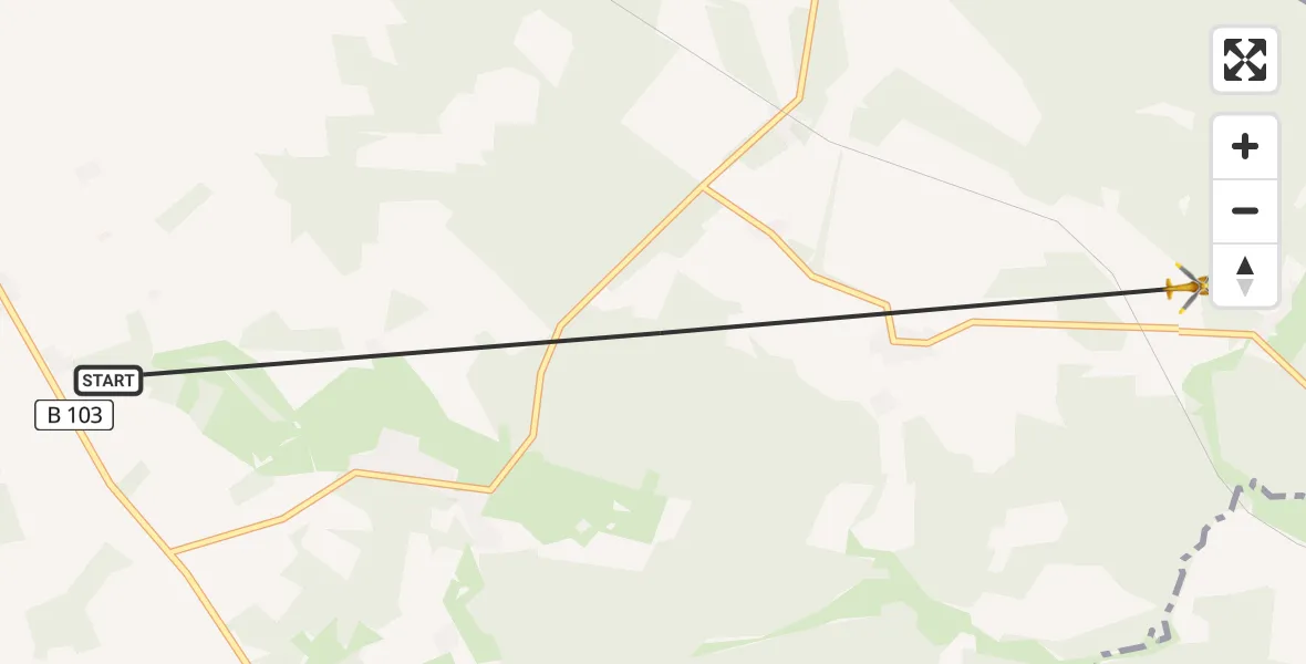 Flugroute Rettungshubschrauber Groß Pankow (Prignitz) - Groß Pankow (Prignitz), 06 Juni 2026, 07:34