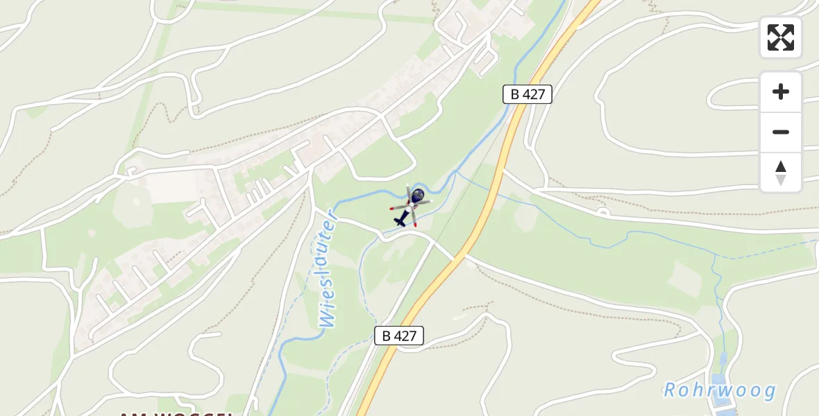 Flugroute Polizeihubschrauber Hinterweidenthal - Hinterweidenthal, 07 Juni 2026, 06:43