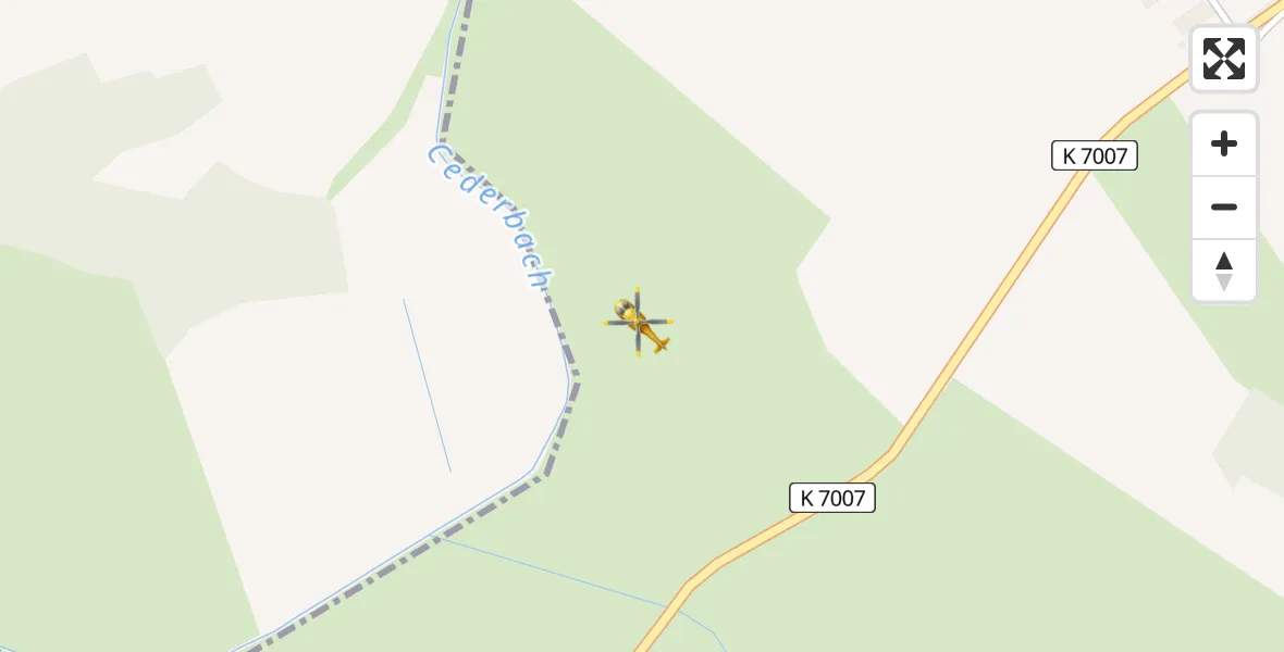 Flugroute Rettungshubschrauber Plattenburg - Plattenburg, 07 Juni 2026, 13:43