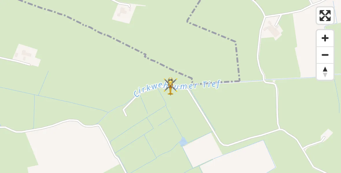 Flugroute Ambulanzhubschrauber Hinte - Hinte, 07 Juni 2026, 16:05
