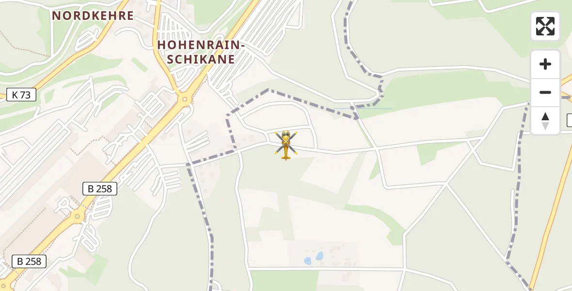Flugroute Ambulanzhubschrauber Meuspath - Meuspath, 07 Juni 2026, 19:33