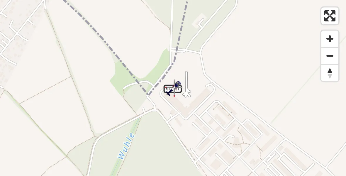 Flugroute Polizeihubschrauber Ahrensfelde Hubschrauberlandeplatz - Ahrensfelde Hubschrauberlandeplatz, 08 Juni 2026, 06:45