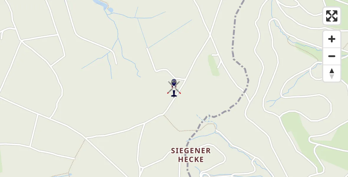 Flugroute Polizeihubschrauber Wenden - Wenden, 08 Juni 2026, 08:15