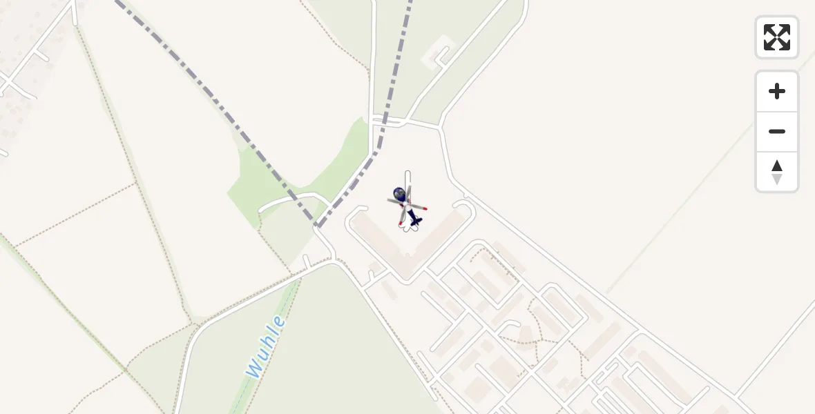 Flugroute Polizeihubschrauber Ahrensfelde Hubschrauberlandeplatz - Ahrensfelde Hubschrauberlandeplatz, 08 Juni 2026, 09:17