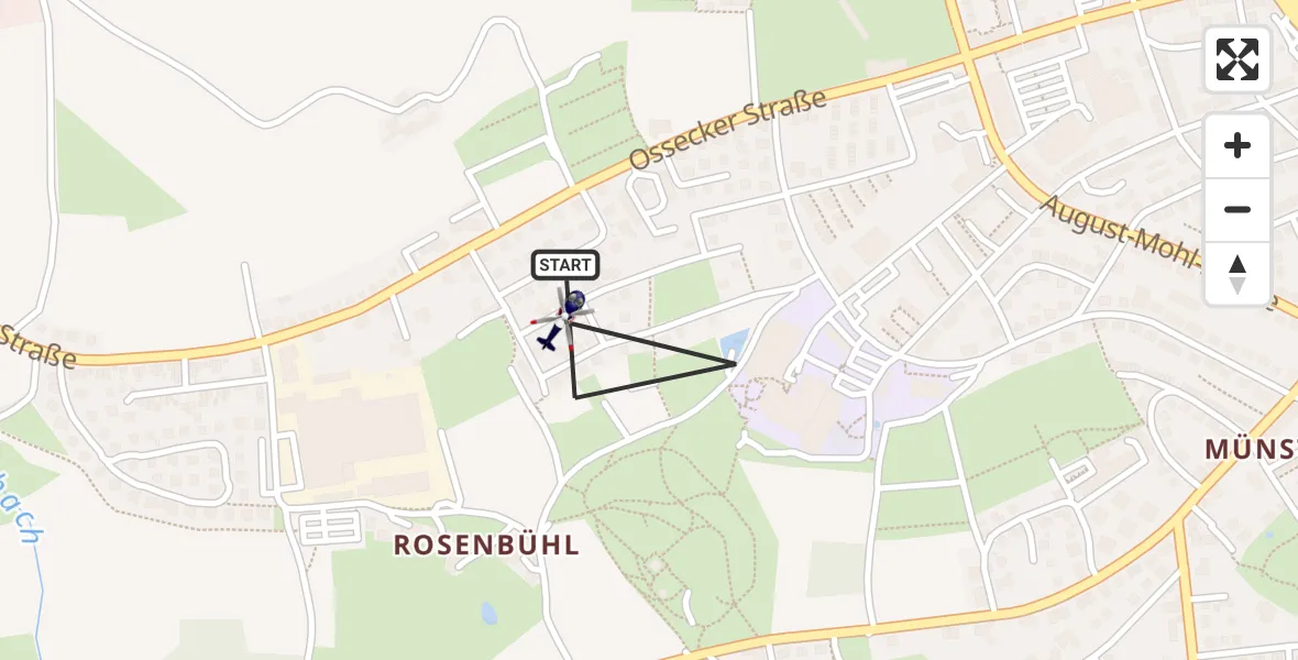 Flugroute Polizeihubschrauber Hof - Hof, 08 Juni 2026, 11:54